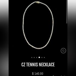 18k gold Lace By Tanaya CZ Choker